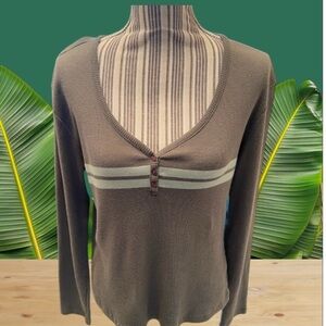 Fashion Bug long sleeve light olive green sweater size lg